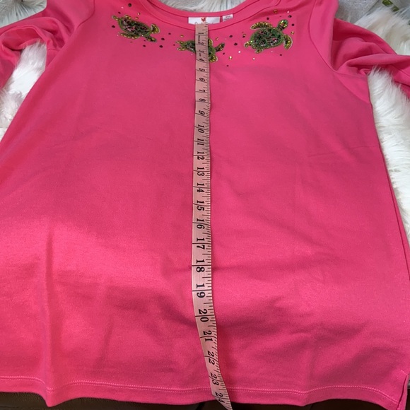 Quacker Factory 3/4 Sleeve Shirt with Turtle🐢🐢🐢 - Picture 14 of 16